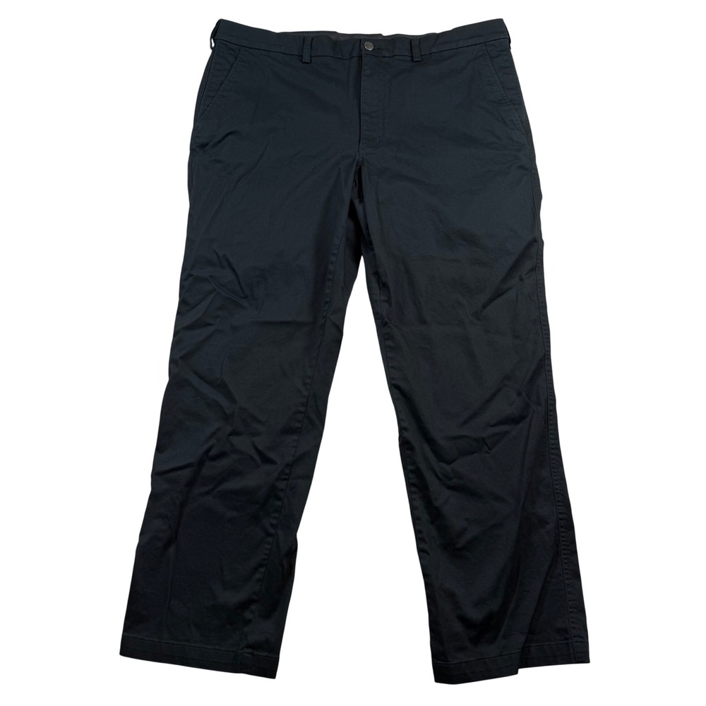 SCOTTeVEST Pants Men 40x32 Black Cotton Stretch Travel Chinos